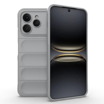 Силиконовый чехол Magic Flannel на Tecno Spark 40 4G Global — серый