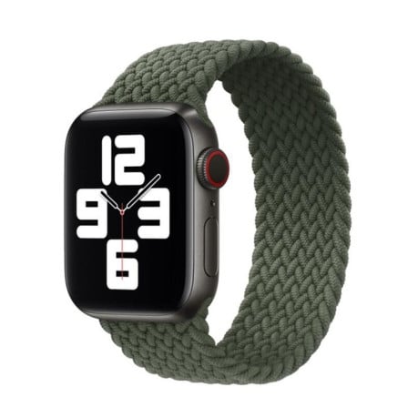Ремешок Nylon Single-turn Braided для Apple Watch Series 7 41mm /40mm /38mm - темно-зеленый