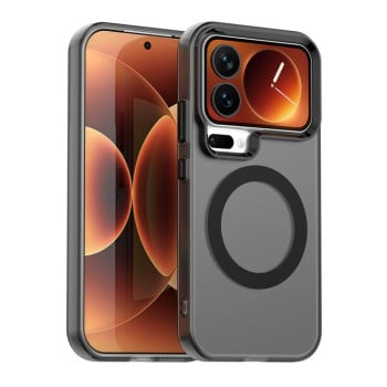 Противоударный чехол MagSafe Holder PC Hybrid на Xiaomi 17 Pro — чёрный