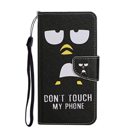 Чехол-книжка Colored Drawing Pattern для Samsung Galaxy S24 FE 5G - Penguins