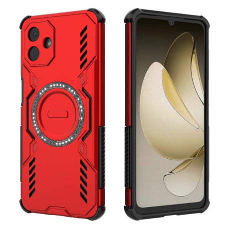 Протиударний чохол Butterfly Armor з MagSafe на Samsung Galaxy A07 4G - червоний