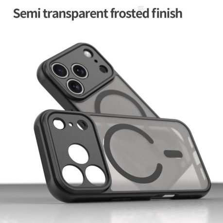 Противоударный чехол Fan Dun Series TPU Hybrid PC Frosted Magsafe для iPhone 17 Pro - черный