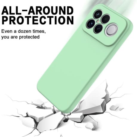 Силіконовий чохол Solid Color Liquid Silicone на Xiaomi Redmi K90 Pro Max / Poco F8 Ultra — зелений