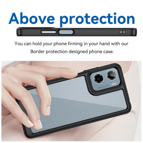Противоударный чохол Colorful Acrylic Series для Motorola Moto G05 - черный