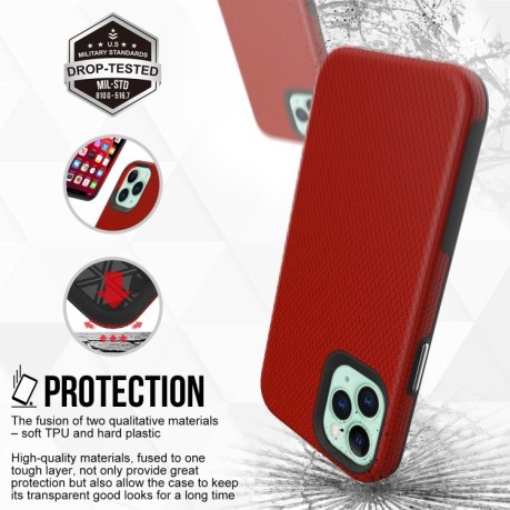 Противоударный чехол Triangle Armor на iPhone 12 Mini - красный