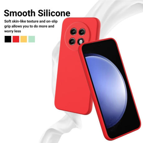 Силіконовий чохол Solid Color Liquid Silicone на Realme 13+ 5G/13 Pro 5G/13 Pro+ - червоний