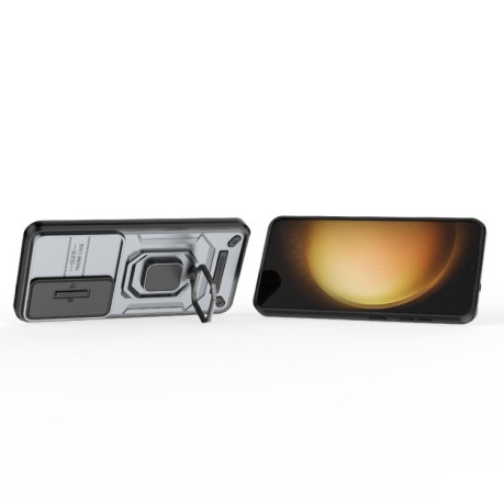 Протиударний чохол Sliding Camshield для Samsung Galaxy S25 5G - сірий