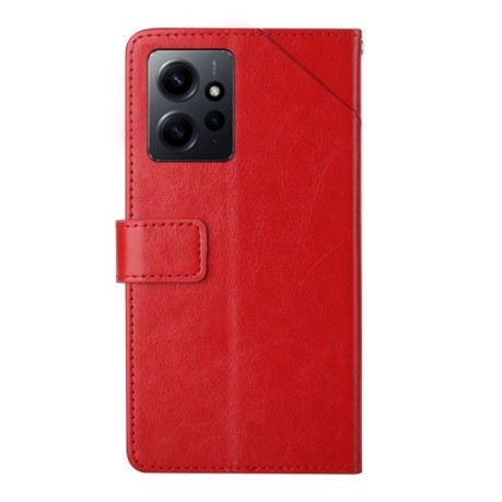 Чехол-книжка Y-shaped Pattern для Xiaomi Redmi Note 12 4G Global - красный