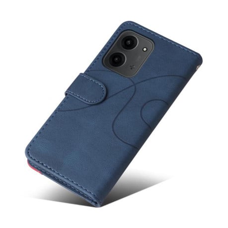 Чохол-книжка CaseNeo Splicing Dual Magnetic Buckle Leather на Xiaomi Redmi 15C 4G EU / 15C 5G 173.1mm - синій