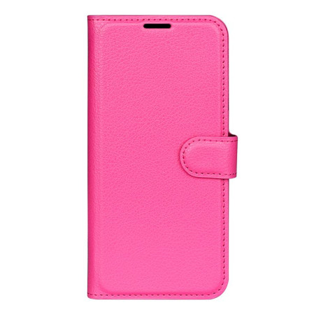 Чохол-книжка Litchi Texture Horizontal Flip Leather Realme 14 Pro+ - пурпурно-червоний