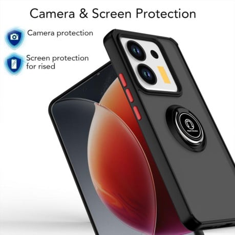 Чохол Q Shadow 1 Series з підставкою на Xiaomi Poco M7 Pro 5G - червоний