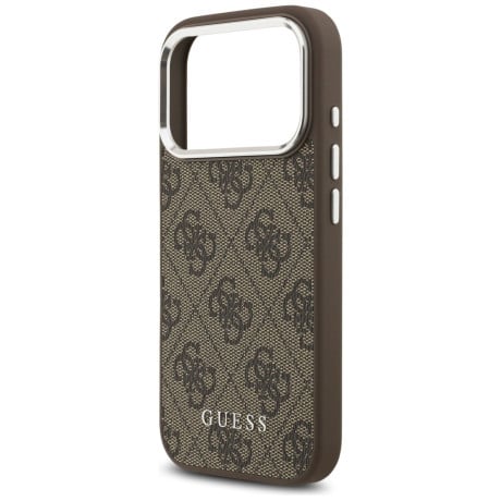 Оригінальний чохол Guess 4G Classic Logo з MagSafe на iPhone 17 Pro - brown