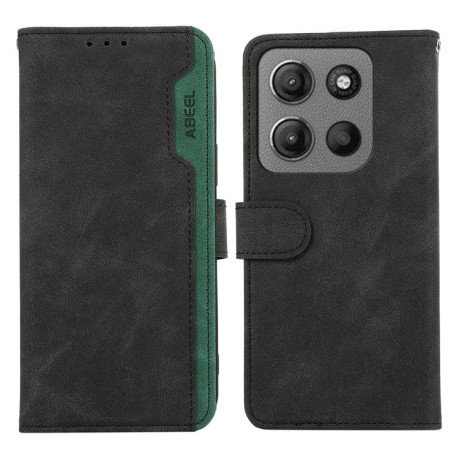 Чохол-книжка ABEEL Color Block Magnetic RFID Leather Motorola Moto G15 4G / G05 - чорний