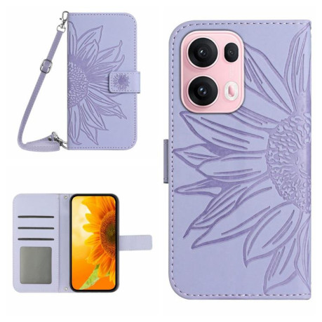 Чохол-книжка Skin Feel Sun Flower для OPPO Reno13 Pro Global - фіолетовий