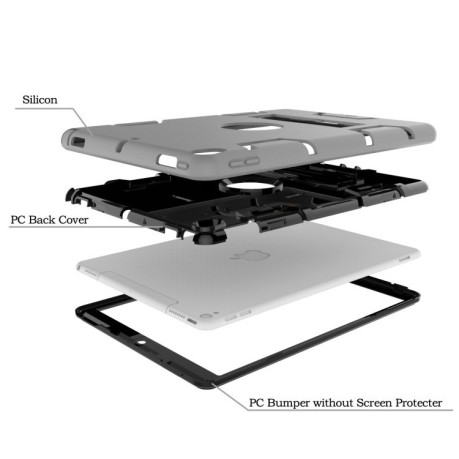 Протиударний чохол з підставкою Robot Detachable на iPad Air 2019 10.5 inch/Pro 10.5 - сірий