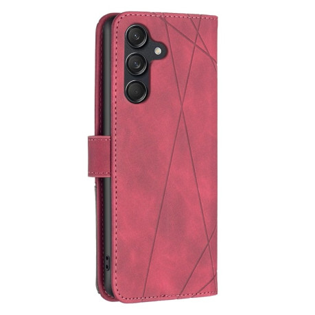 Чехол-книжка Rhombus Texture для Samsung Galaxy M55 - красный