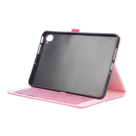 Чехол-книжка Fabric Leather для Xiaomi Redmi K Pad - пурпурно-красный
