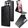 Фліп-чохол Magnetic Vertical Flip Leather на Xiaomi 17T Pro 5G — чорний