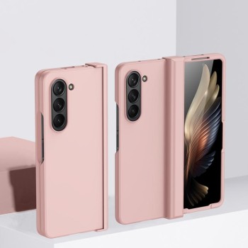 Противоударный чехол Skin Feel на Samsung Galaxy Fold8 Ultra 5G — розовый