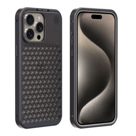 Протиударний чохол R-JUST RJ58 Aromatherapy Metal Cooling для iPhone 15 Pro Max - сірий