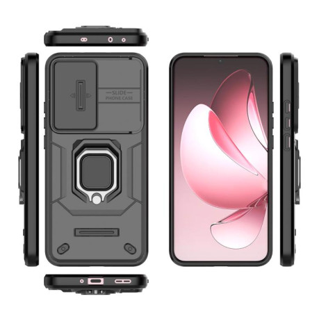 Противоударный чехол Sliding Camshield для OPPO Reno13 Pro 5G Global - черный