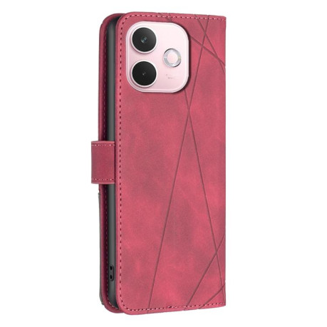 Чохол-книжка Rhombus Texture для OPPO A5 Pro 5G - червоний