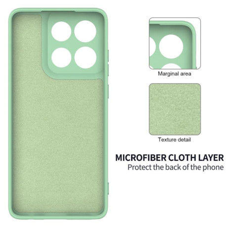 Силіконовий чохол Solid Color Liquid Silicone на Motorola Edge 60 - зелений