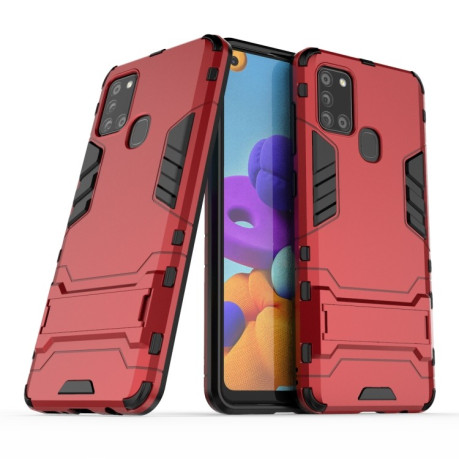 Протиударний чохол Invisible Holder Samsung Galaxy A21s - червоний