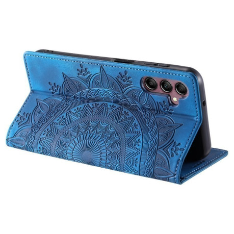 Чехол-книжка Totem Embossed Magnetic Leather для Samsung Galaxy A16 5G - синий