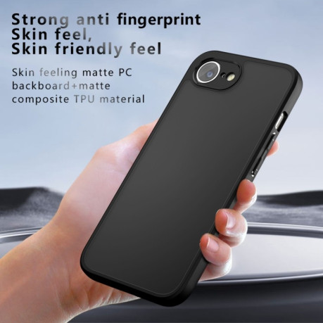 Противоударный чехол Armor Precise Hole PC Hybrid TPU для iPhone 16e - прозрачный