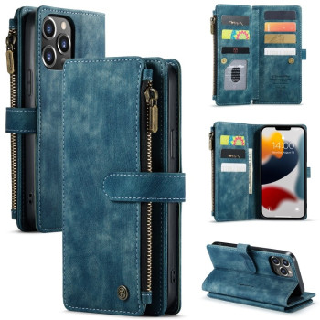 Чехол-кошелек CaseMe-C30 для iPhone 13 Pro Max - синий