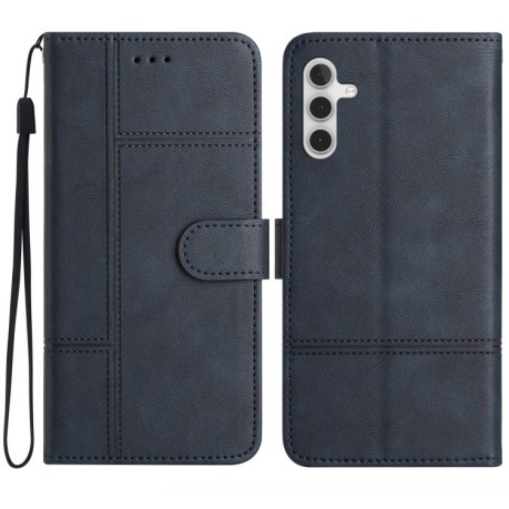 Чехол-книжка Cowhide Texture Stitching Leather на Samsung Galaxy A56 5G - синий