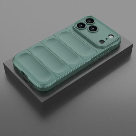 Силіконовий чохол Magic Flannel на iPhone 17 Pro Max - зелений