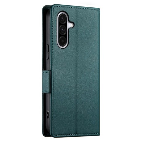Чохол-книжка Side Buckle Magnetic Frosted Leather  для Samsung Galaxy A26 5G - зелений
