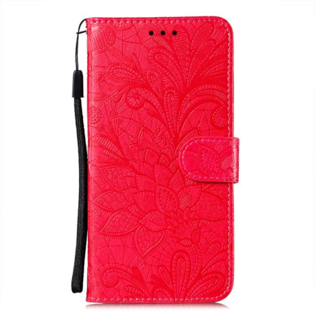 Чохол-книжка Lace Flower для Samsung Galaxy S22 5G - червоний