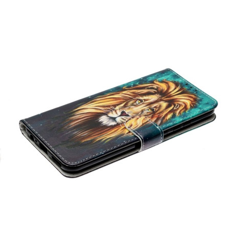 Чохол-книжка Oil Embossed Pattern для Samsung Galaxy S22 5G - Lion