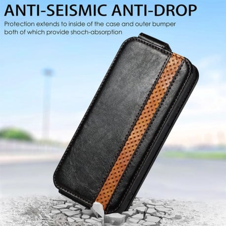 Флип-чехол Splicing Wallet Card для Samsung Galaxy S23 5G - черный