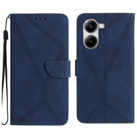 Чохол-книжка Stitching Embossed Leather для Xiaomi Poco X7 Pro - синій