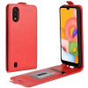 Фліп-чохол R64 Texture Single на Samsung Galaxy M01-червоний