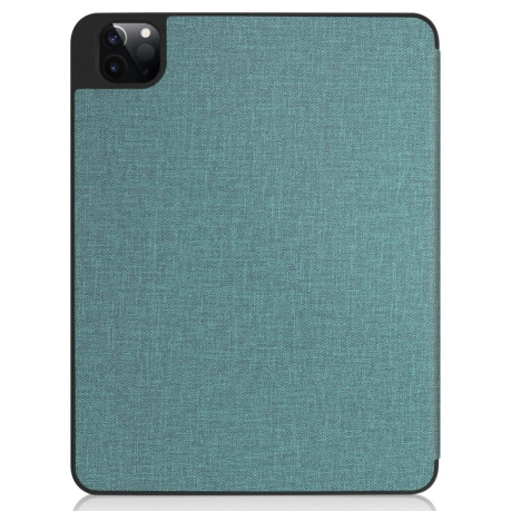 Противоударный чехол-книжка Fabric Denim на iPad Pro 12.9 inch 2020 -мята