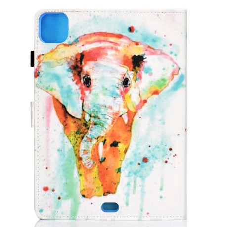 Чехол-книжка Colored Drawing Stitching на Pad Air 10.9 2022/2020 / Pro 11 2018 - Watercolor Elephant (капля)