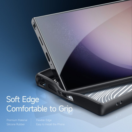 Чехол DUX DUCIS Aimo Series MagSafe Frosted Feel на Samsung Galaxy S24 Ultra 5G - черный