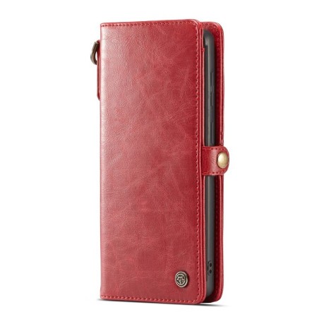 Кожаный чехол-книжка CaseMe на Samsung Galaxy S20 Crazy Horse Texture - красный