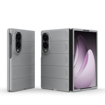 Силиконовый чехол Magic Flannel на Samsung Galaxy Fold8 5G — серый