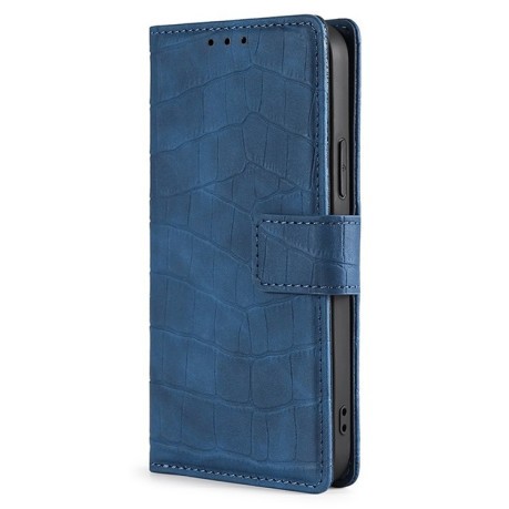 Чехол-книжка Skin Feel Crocodile Texture для Infinix Hot 50i 4G - синий