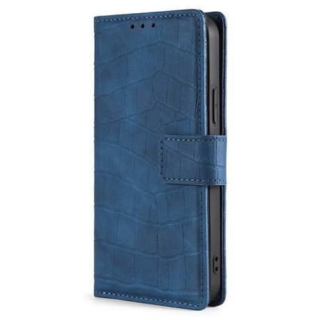 Чехол-книжка Skin Feel Crocodile Texture для OPPO A3/A3x/A40m - синий