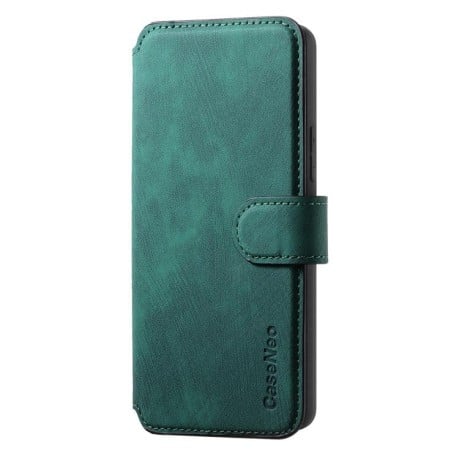 Чехол-книжка CaseNeo MagSafe RFID Anti-theft Retro Leather для Redmi Turbo 5 Max / Poco X8 Pro Max — зелёный