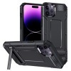 Противоударный чехол Matte Holder для iPhone 15 Pro - черный