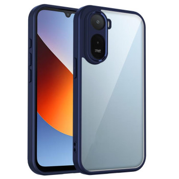 Матовый противоударный чехол Escase с мягким покрытием на Xiaomi Redmi A7 Pro 171mm / Poco C85x 5G — синий