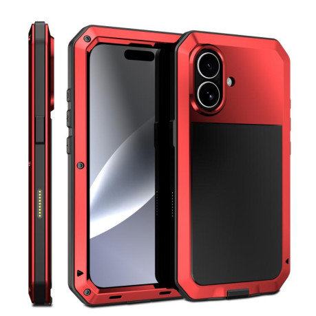 Противоударный чехол R-JUST Sliding для iPhone 17 - красный